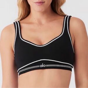 ALO Yoga Black and White Sports Bra